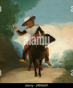 Boy on a RAM Datum: 1786/87 Künstler: Francisco José de Goya y Lucientes Spanisch, 1746-1828 Stockfoto