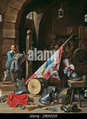 The Guardhouse Datum: 1640/50. Künstler: David Teniers, der jüngere Flämische, 1610-1690 Stockfoto