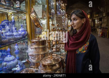 Basar in Esfahan, Iran, Asien Stockfoto