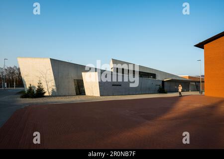 Feuerwehr, Architektin Zaha Hadid, Architekturpark der Firma Vitra, weil am Rhein, Baden-Württemberg, Deutschland Stockfoto