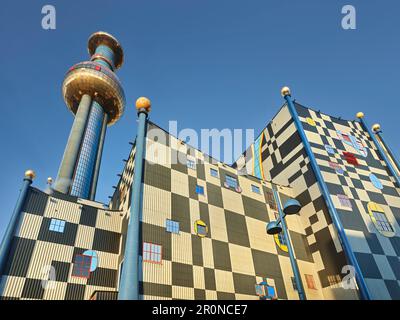 Fernwärme Spittelau, 9. Bezirk Alsergrund, Wien, Österreich Stockfoto