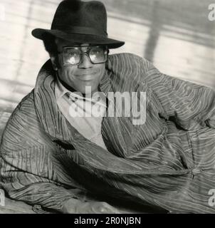 Amerikanischer Sänger, Songwriter, Musiker und Plattenproduzent Bobby Womack, USA 1980er Stockfoto