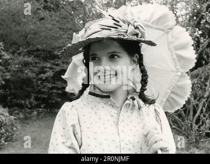 Schauspielerin Julia Lewis aus der TV-Serie Rebecca von Sunnybrook Farm, UK 1978 Stockfoto