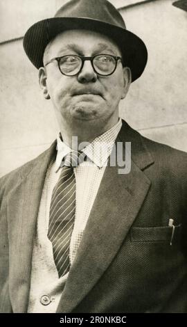 Britischer Rentner und arbeitsloser Busfahrer Kempton Bunton, Dieb von Francisco Goyas Gemälde Portrait des Herzogs von Wellington aus der National Gallery in London, Großbritannien, 1961 Stockfoto