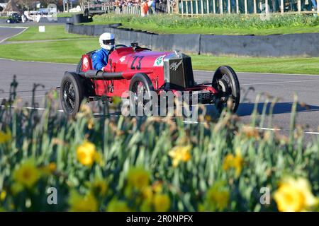 Christopher Mann, Alfa Romeo RL Targa Florio, S F Edge Trophy, eine Rennstrecke für Edwardian Specials vor 1923, Goodwood Mitgliederversammlung 80., Goodwo Stockfoto