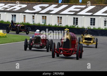 Duncan Pittaway, FIAT S76, Christopher Mann, Alfa Romeo RL Targa Florio, S F Edge Trophy, eine Reihe von Rennen für Edwardian Specials vor 1923, Goodwood 8 Stockfoto