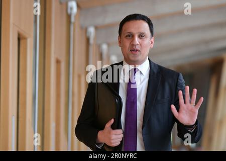 Edinburgh Scotland, Vereinigtes Königreich, 09. Mai 2023. Anas Sarwar im schottischen Parlament. Live-Nachrichten von sst/alamy Stockfoto