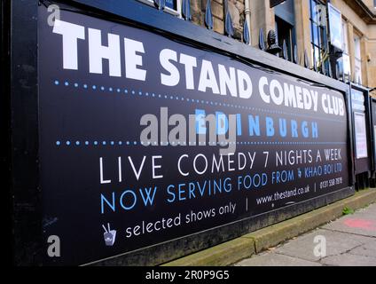 Den Comedy Club, die York Place, Edinburgh, Schottland Stand Stockfoto