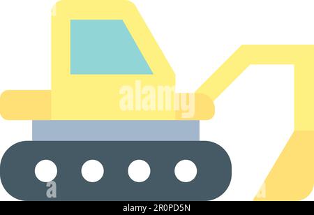 Vektorbild des Traktorsymbols. Geeignet für Webanwendungen und Druckmedien für mobile Anwendungen. Stock Vektor
