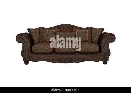 3D, das alte Sofabuffet Stockfoto