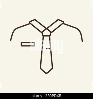 Vektorliniensymbol in der Mitarbeiteransicht Stock Vektor