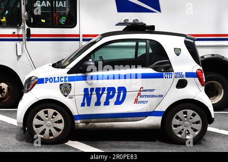 Micro Car von NYPD - New York City - USA Stockfoto