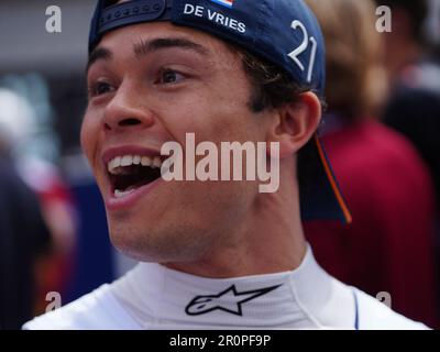 Miami, USA. 07. Mai 2023. MIAMI, Florida, USA 07. Mai 2023;, Nick de VRIES, NDL, Scuderia Alpha Tauri, FIA Grand Prix of MIAMI Formula 1 in the Miami Gardens around the Dolphins American Football Stadium, F1 in den USA, Renntag, Bild - Foto: © ATP images/Haopeng ZHANG (ZHANG Haopeng/ATP/SPP) Guthaben: SPP Sport Press Photo. Alamy Live News Stockfoto