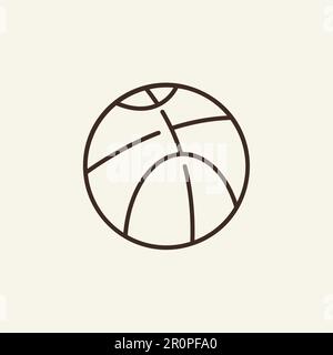 Basketball-Liniensymbol Stock Vektor