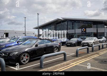 belfast mercedes benz und Smart Car-Händler Belfast, Nordirland, großbritannien Stockfoto