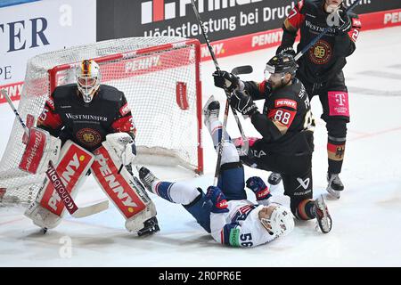 München, Deutschland. 09. Mai 2023. Deutschland (GER)-USA Eishockey-Nationalmannschaft, Länderspiel am 9. Mai 2023 in München testen? Kredit: dpa/Alamy Live News Stockfoto