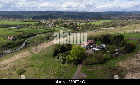 Luftaufnahme Von Goathland, North Yorkshire Moors Stockfoto