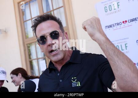 Miami, Vereinigte Staaten Von Amerika. 09. Mai 2023. CORAL GABLES, FL - MAI 9: Latin Pop Singer und Produzent Carlos Ponce nimmt am 9. Mai 2023 am 2. Jährlichen Golfturnier der Maestro Cares Foundation im Biltmore Hotel and Country Club in Coral Gables, Florida Teil. (Foto: Alberto E. Tamargo/Sipa USA) Guthaben: SIPA USA/Alamy Live News Stockfoto