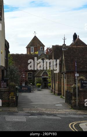 Market Street und Rye Town Hall Stockfoto