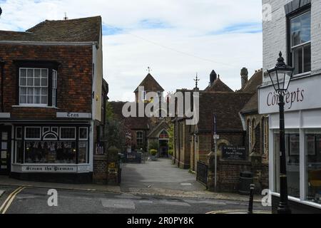 Market Street und Rye Town Hall Stockfoto