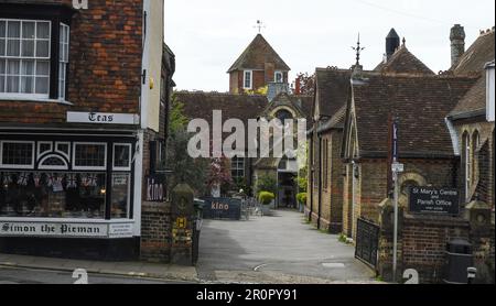 Market Street und Rye Town Hall Stockfoto