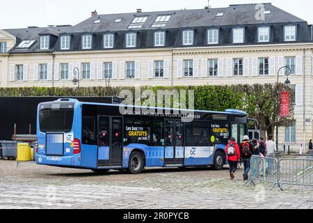 Kostenloser Bus der Region Compiegne | Service de Bus gratuit de l'Agglomeration de la Region de Compiegne Stockfoto