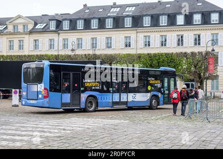 Kostenloser Bus der Region Compiegne | Service de Bus gratuit de l'Agglomeration de la Region de Compiegne Stockfoto