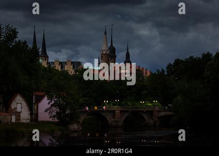 Blick auf Schloss Merseburg Stockfoto