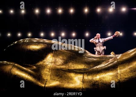 Amsterdam, Niederlande. 09. Mai 2023. AMSTERDAM - der britische Sänger und Sänger-Songwriter Sam Smith während einer Aufführung im Ziggo Dome als Teil seines neuen Albums Gloria. ANP PAUL BERGEN niederlande Out - belgien Out Credit: ANP/Alamy Live News Stockfoto