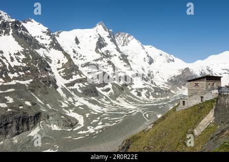 Berghütte Haus in den Bergen der Großglockner Gruppe Stockfoto