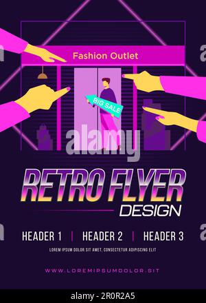 Großer Verkauf im Modegeschäft Stock Vektor