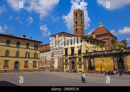 Lucca, San Martino Platz, Piazza San Martino, San Giovanni Kirche, Chiesa di San Giovanni, Toskana, Italien Stockfoto