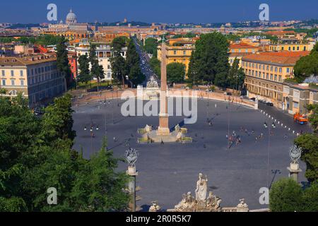 Piazza Del Popolo, Rom, Latium, Italien Stockfoto