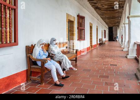 Die berühmte Santa Barbara Mission in Santa Barbara, Kalifornien, USA. Stockfoto