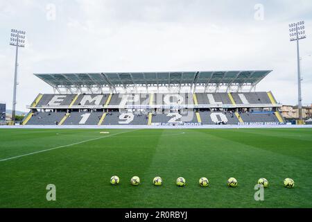 Empoli, Italien. 08. Mai 2023. Allgemeiner Blick auf das Carlo Castellani Stadium während des Spiels der Serie A zwischen Empoli und US Salernitana 1919 im Stadio Carlo Castellani, Empoli, Italien am 8. Mai 2023. Kredit: Giuseppe Maffia/Alamy Live News Stockfoto