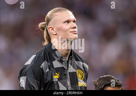 Madrid, Spanien. 9. Mai 2023; Santiago Bernabeu Stadion, Madrid, Spanien, Champions League Fußball, Halbfinale, First Leg, Real Madrid gegen Manchester City; Haland Credit: Action Plus Sports Images/Alamy Live News Stockfoto