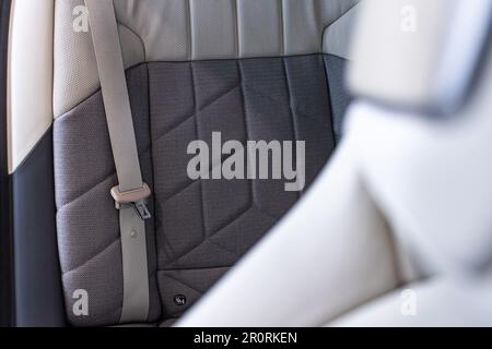 Detailfoto Rücksitz des BMW i7 2023 Stockfoto