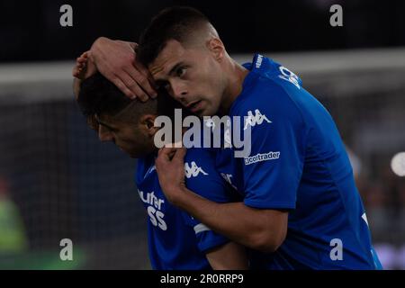 Carlo Castellani Stadion, Empoli, Italien, 08. Mai 2023, Bandinelli Filippo Empoli Portrait und Grassi Alberto Empoli Portrait während Empoli FC gegen USA Stockfoto