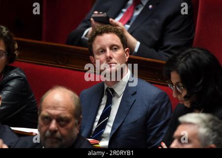 Paris, Frankreich. 09. Mai 2023. Während der Befragungen an die Regierung auf der Nationalversammlung in Paris, Frankreich am 9. Mai 2023. (Foto: Lionel Urman/Sipa USA) Guthaben: SIPA USA/Alamy Live News Stockfoto