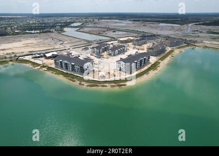 Aerial Future Apartments Babcock Ranch. Stockfoto