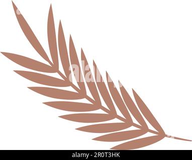 Isolierter farbiger natürlicher Blattsymbol Vektor Stock Vektor