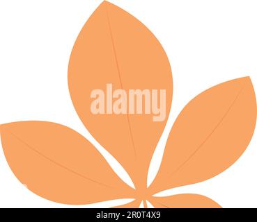 Isolierter farbiger natürlicher Blattsymbol Vektor Stock Vektor