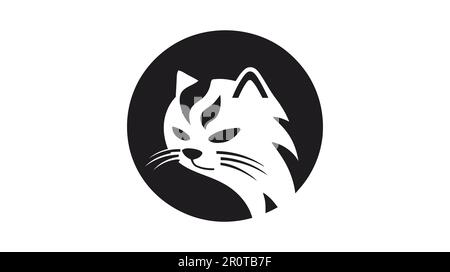 Cat-Logo. Vektordarstellung des CAT-Logos auf weißem Hintergrund. Stock Vektor