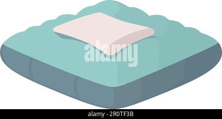 Quadratisches Kissen, bequem Stock Vektor