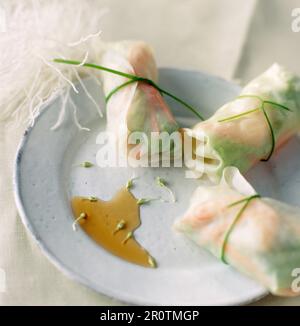 Frühlingsrollen Stockfoto