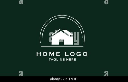 Home Logo Symbol Designvorlage Home und Haus Logo Vektorbild. Stock Vektor