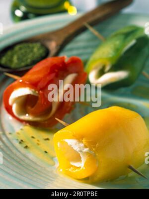 Paprika-Brötchen (Thema: Heute wird gekocht) Stockfoto