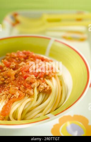 Spaghetti à la Bolognese Stockfoto