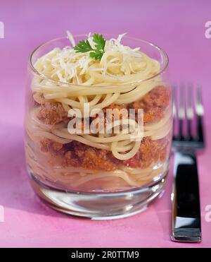 Spaghetti à la Bolognese Stockfoto