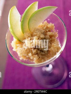 Granny-Smith-Apfel-sorbet Stockfoto